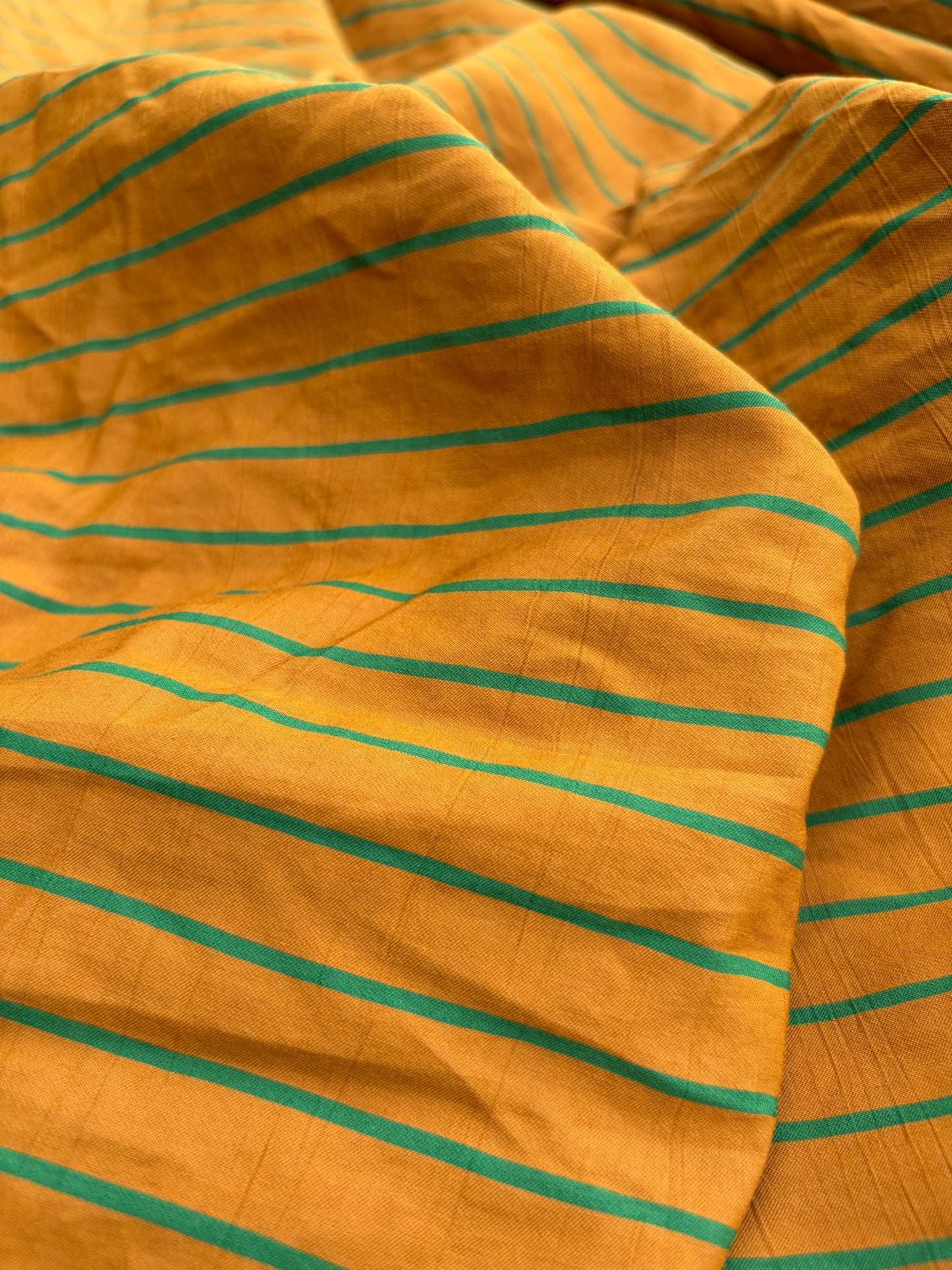 LC B.ROSE 041 cotton stripes cognac/grass green