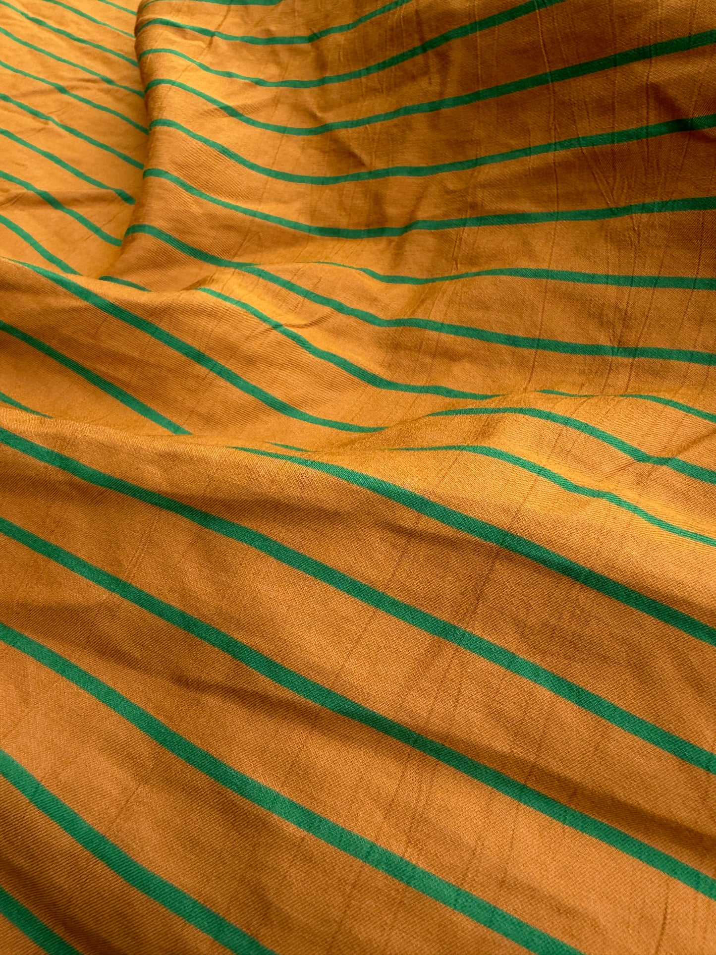 LC B.ROSE 041 cotton stripes cognac/grass green