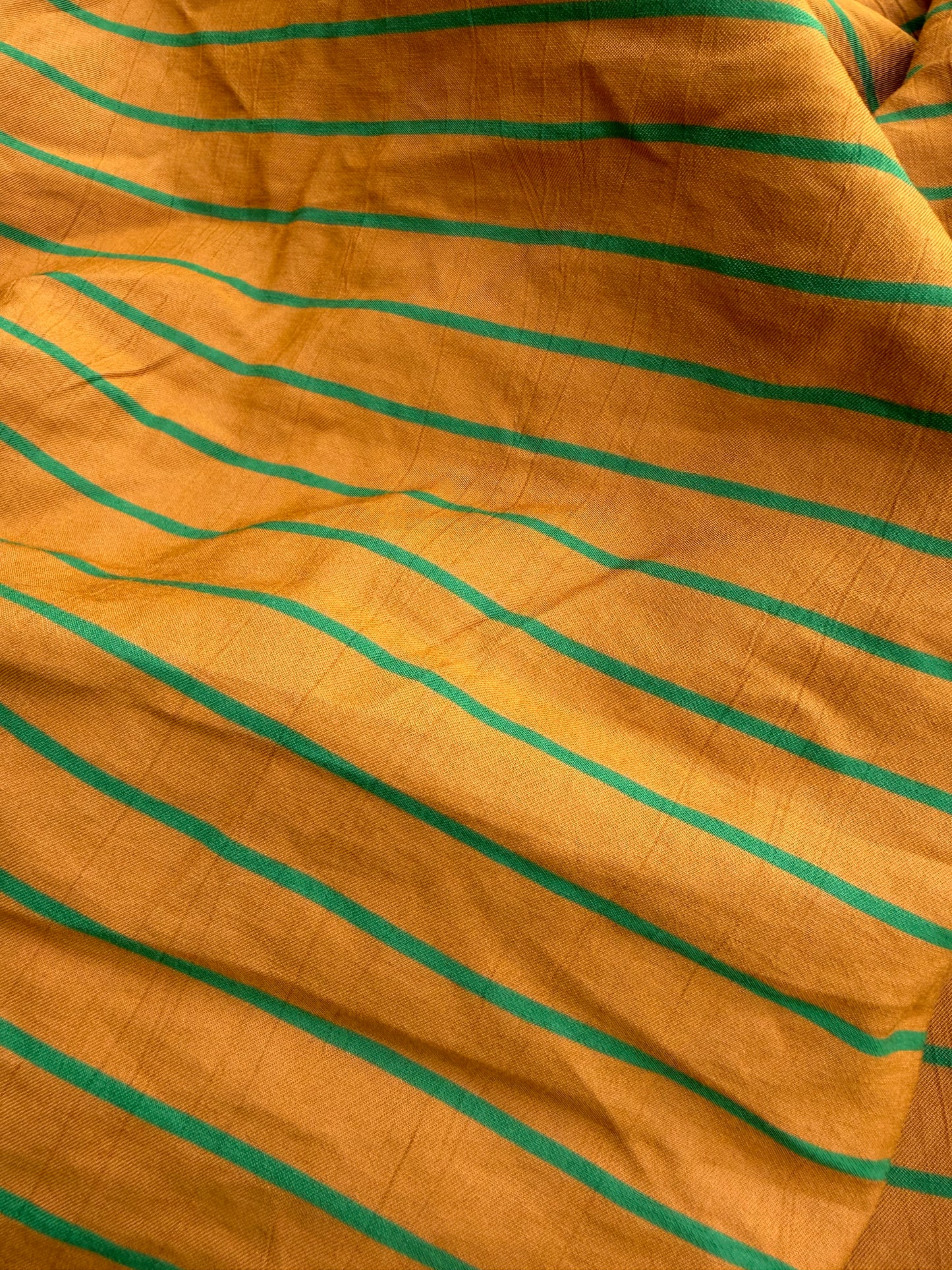 LC B.ROSE 041 cotton stripes cognac/grass green