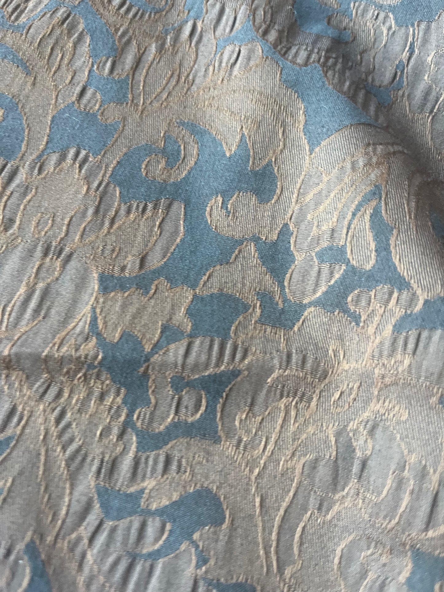 TINA 004 cotton stretch jacquard bronze/black ornamental design