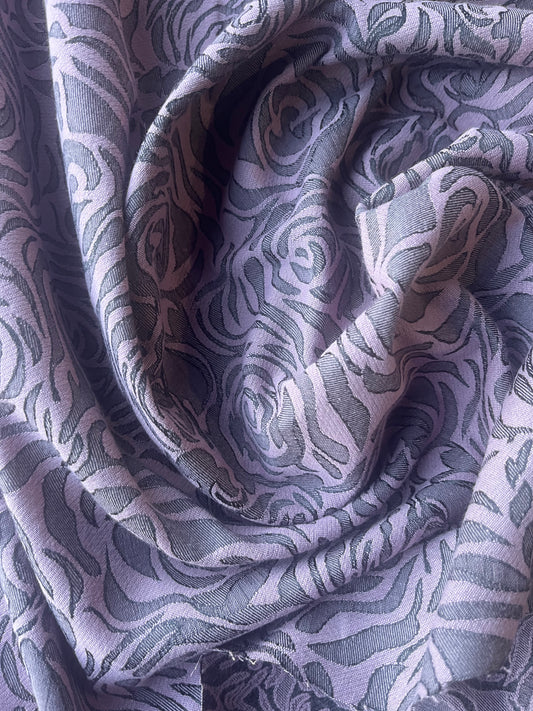 TINA 006 cotton stretch jacquard soft pink roses