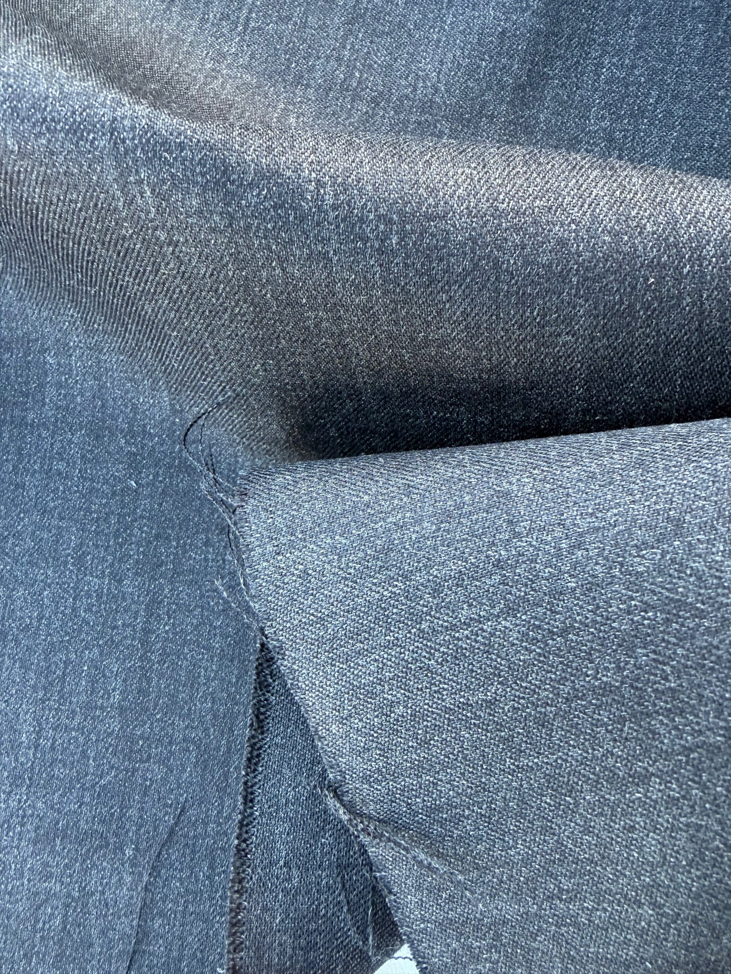 LORO 007 grey mélange wool/cashemere stretch