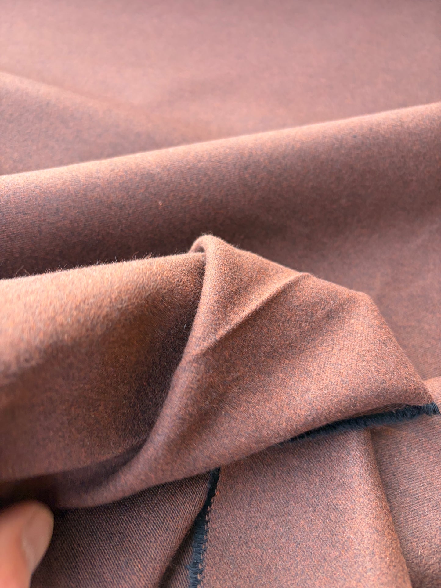 AMI 034 cotton flannel suiting fabric brown