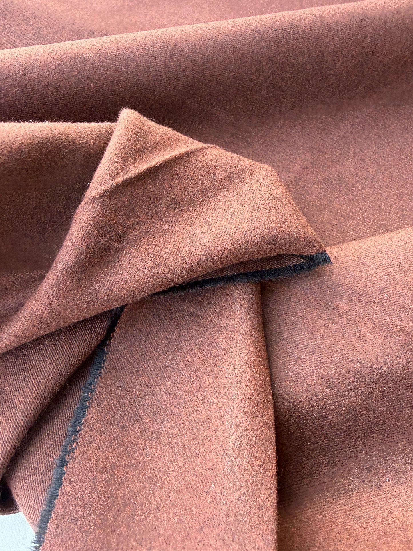 AMI 034 cotton flannel suiting fabric brown