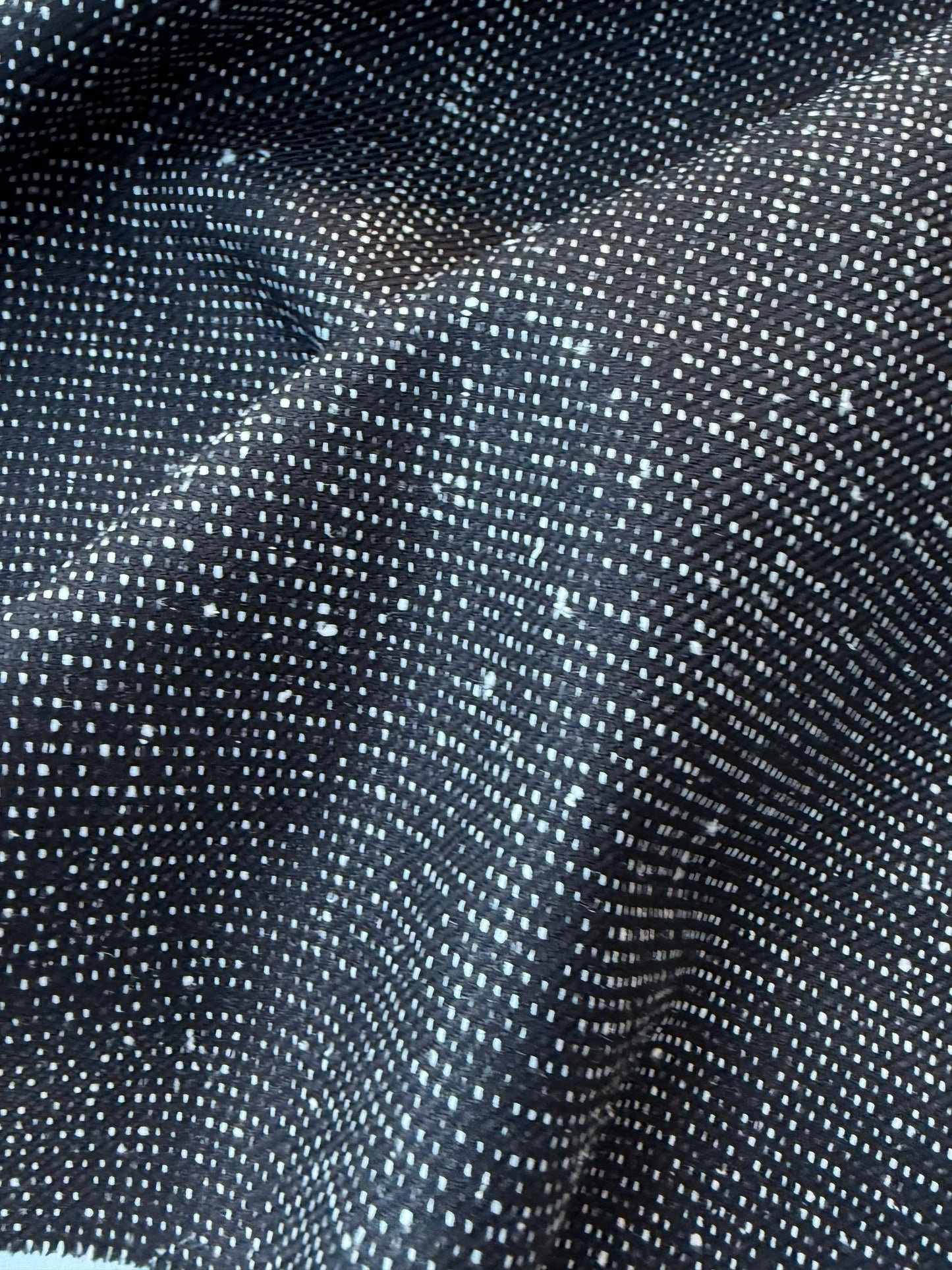 LORO 008 black/white tweed wool/silk stretch