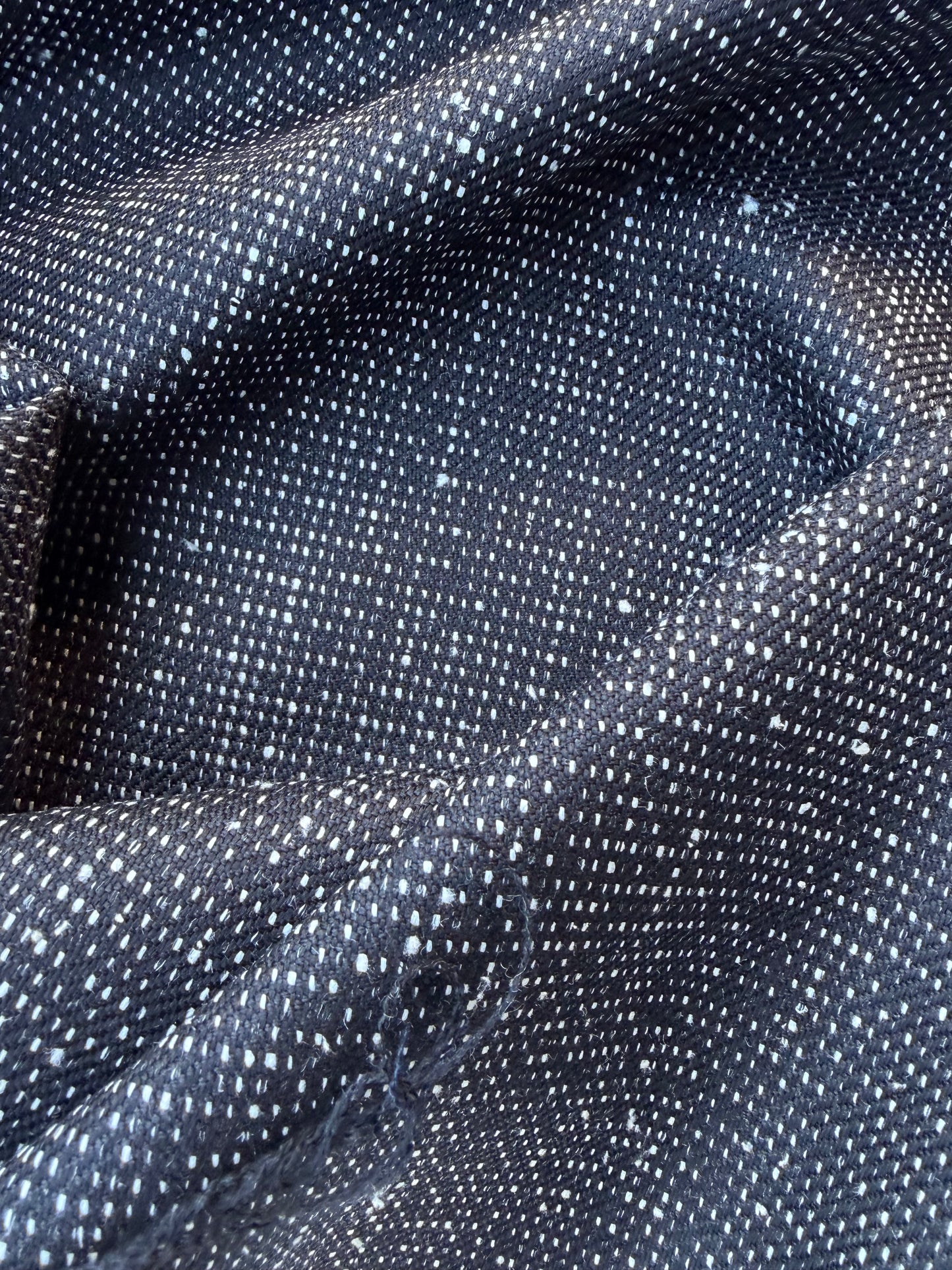 LORO 008 black/white tweed wool/silk stretch