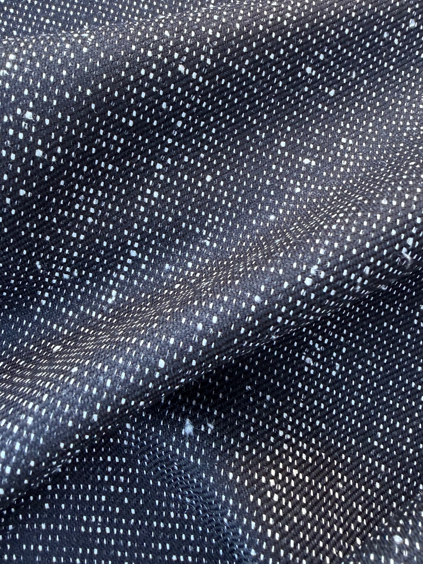 LORO 008 black/white tweed wool/silk stretch