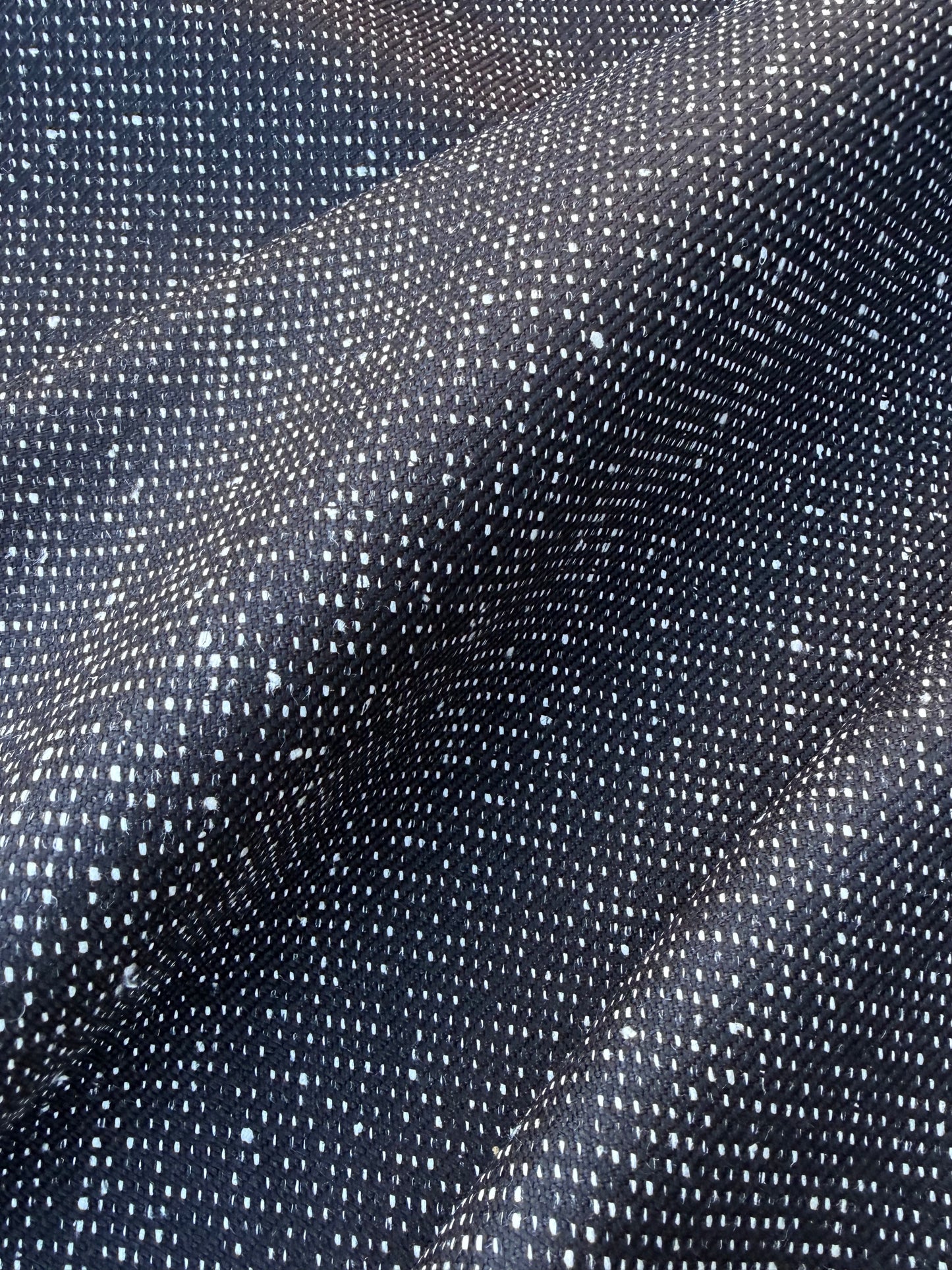 LORO 008 black/white tweed wool/silk stretch
