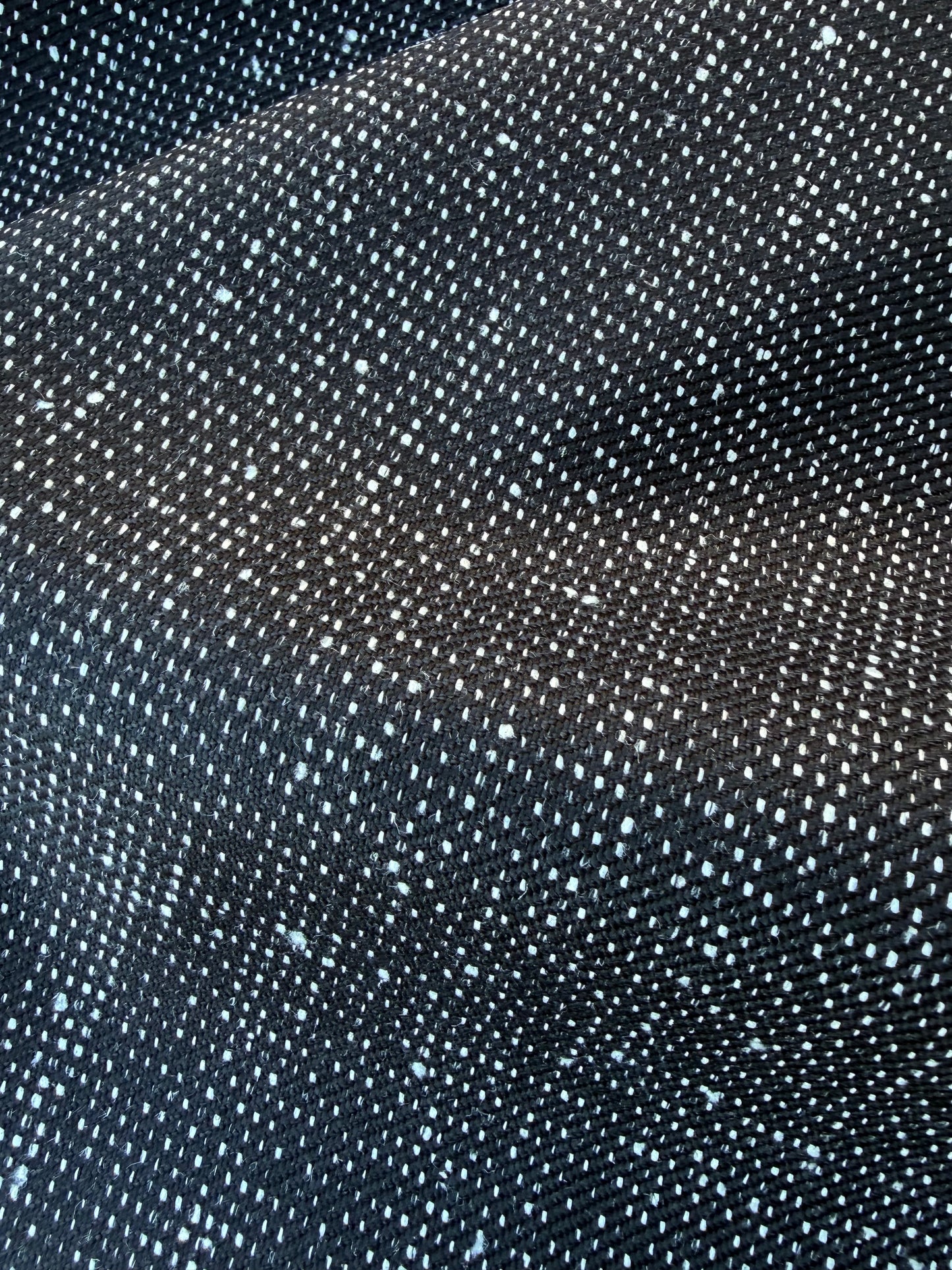 LORO 008 black/white tweed wool/silk stretch