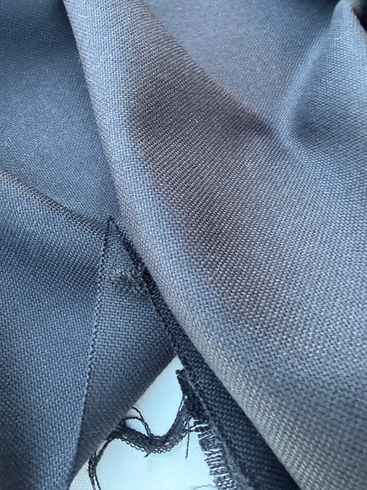 LORO 010 black panama weaving wool