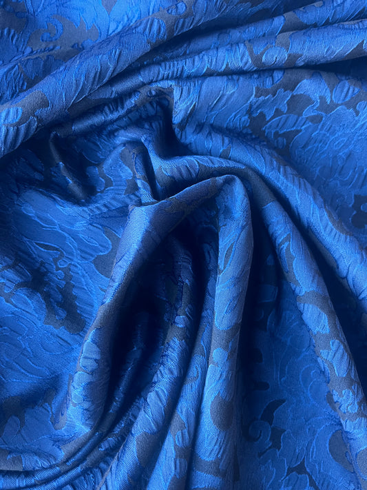 TINA 011 cotton stretch jacquard blue/black