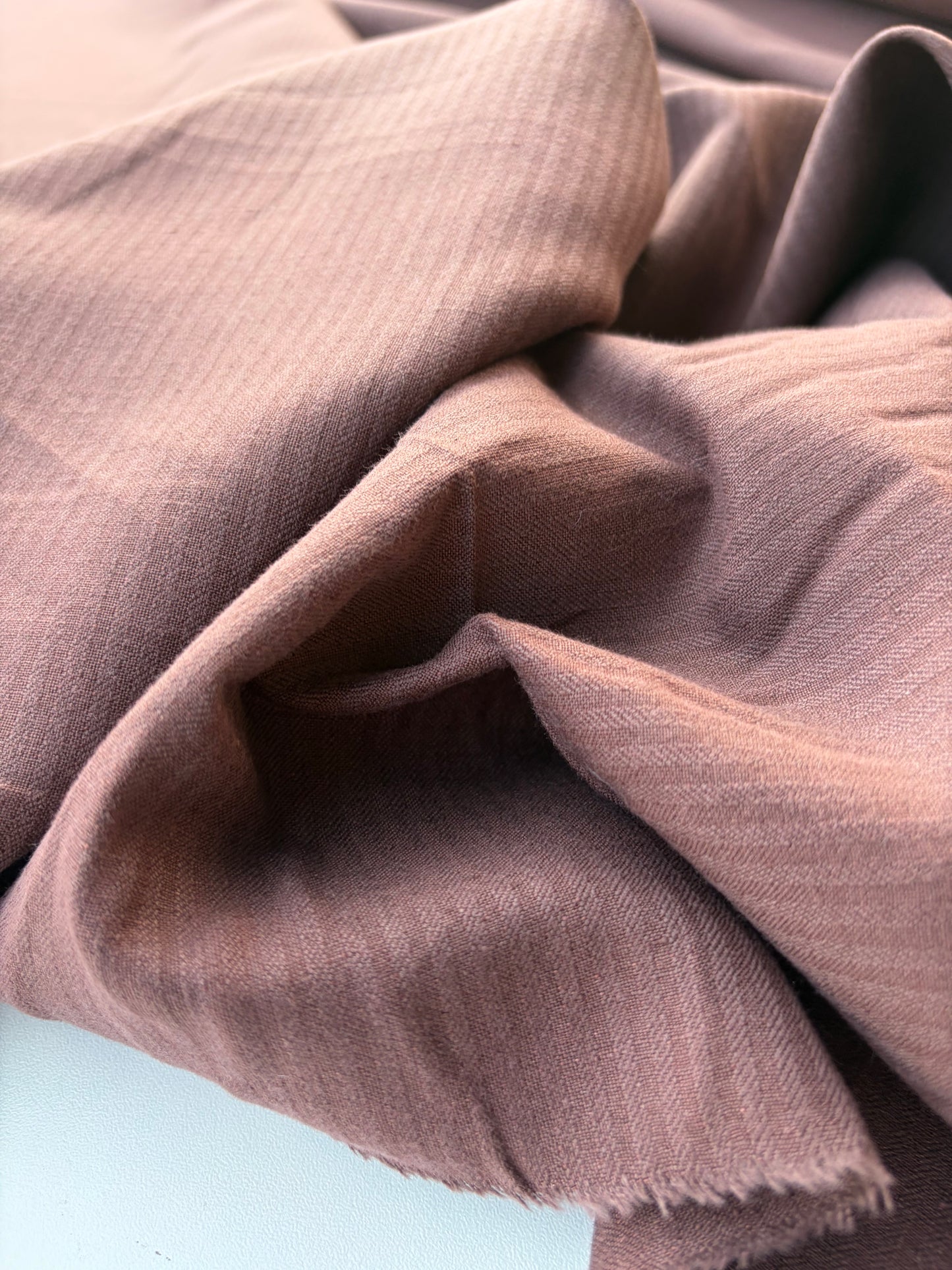 AMI 036 yarn structured cotton stripes brown