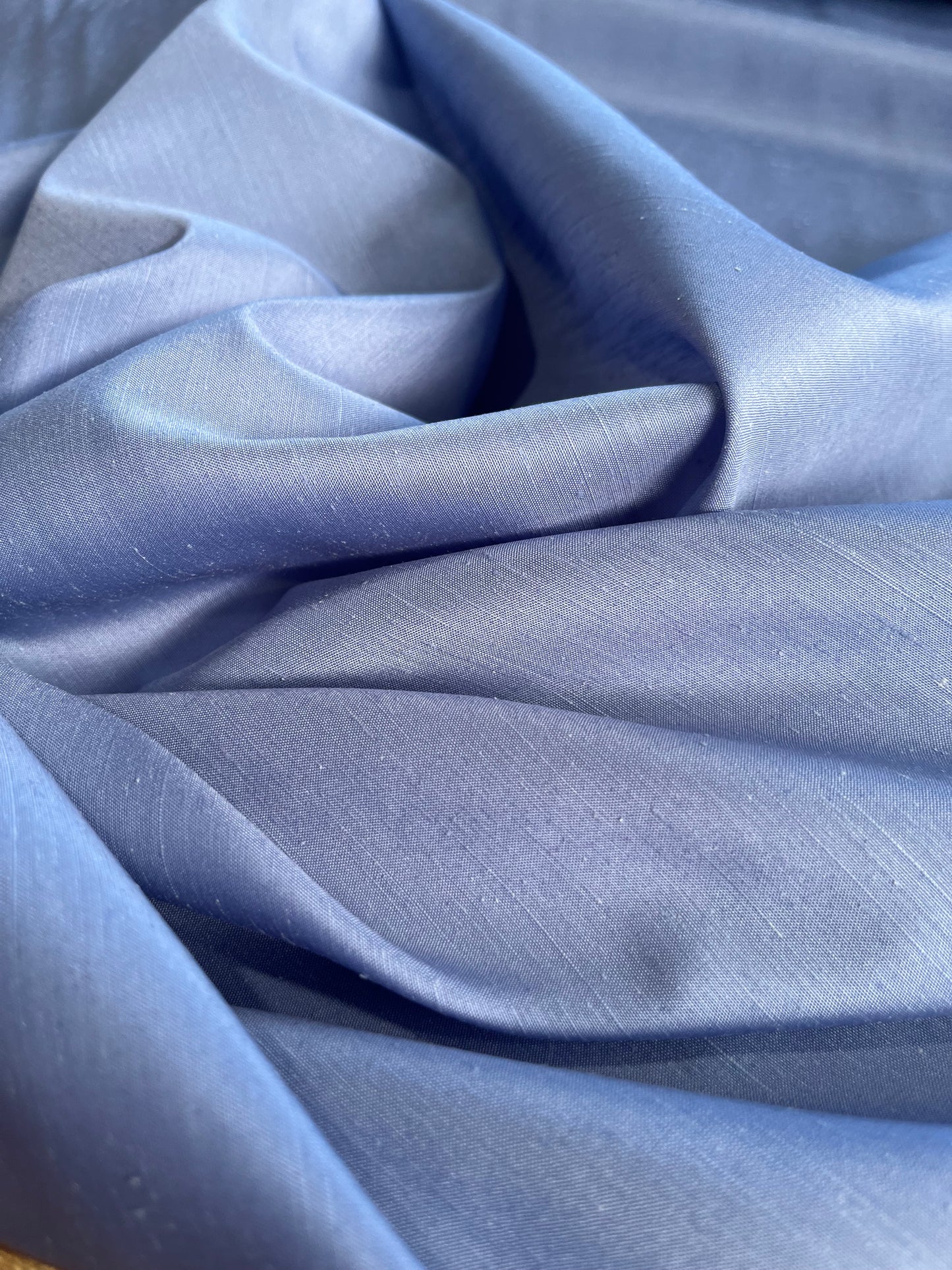 E 02 shantung blue blouse fabric