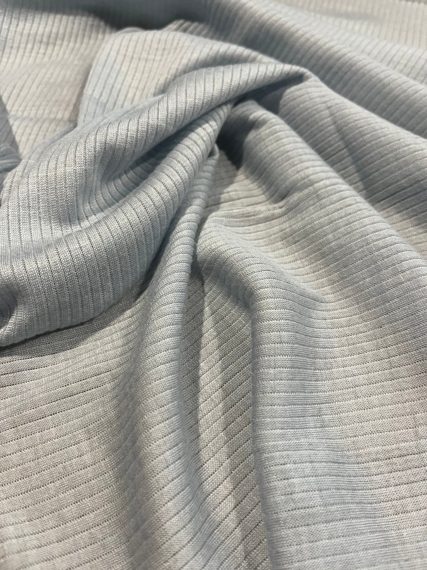 F01 viscose rib light blue