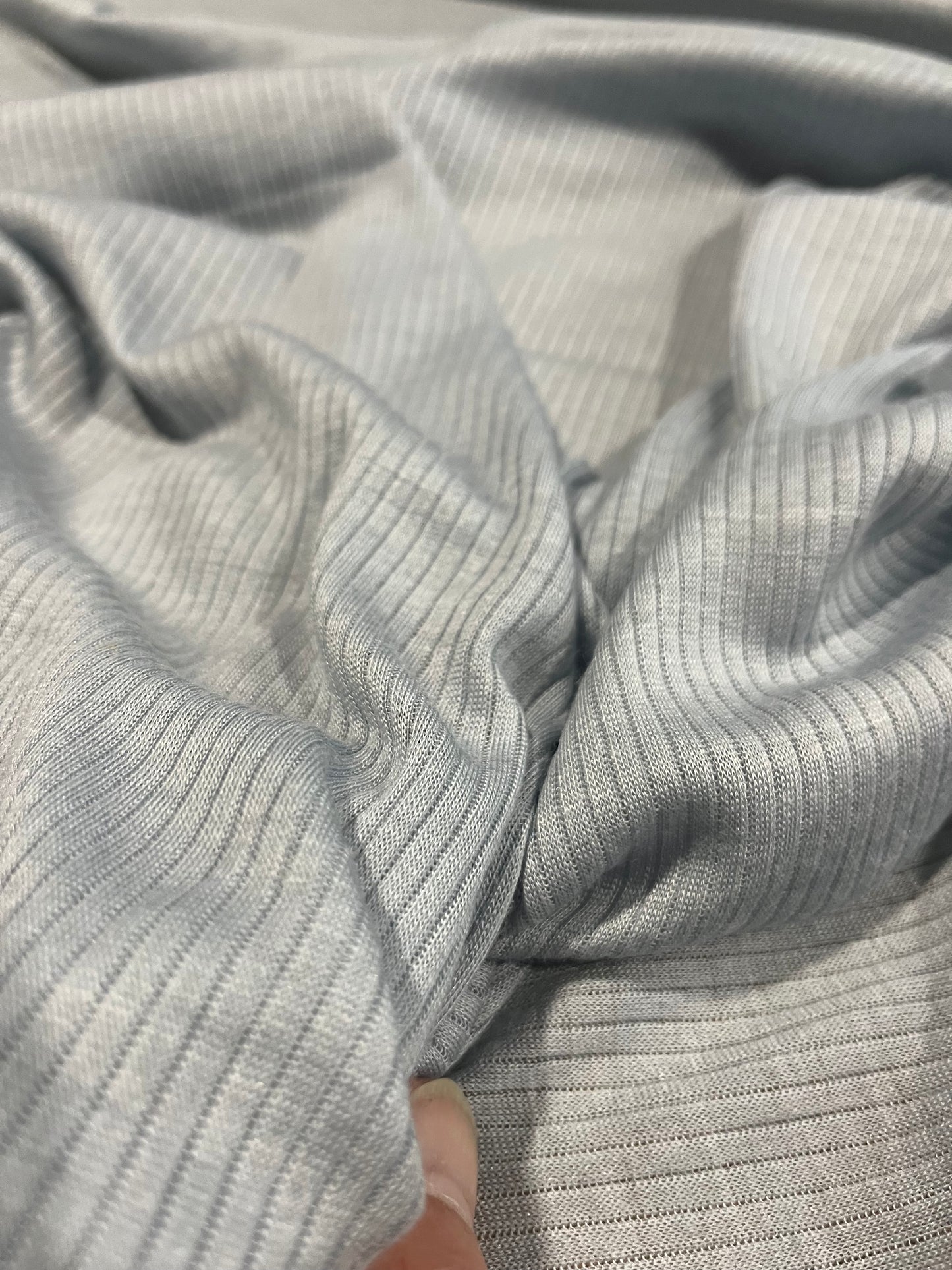 F01 viscose rib light blue