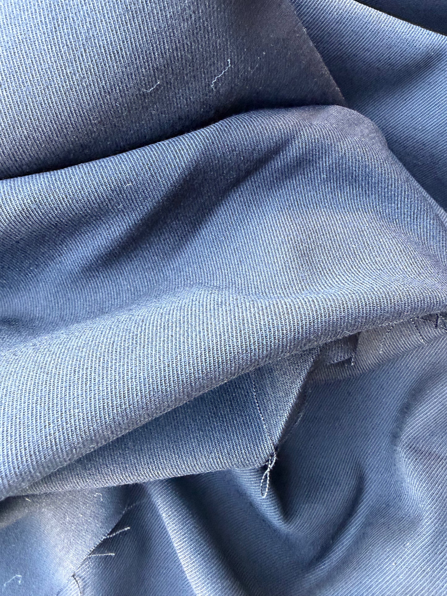 LORO 012 black twill wool stretch