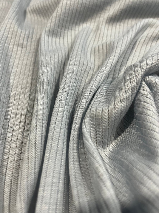 F01 viscose rib light blue