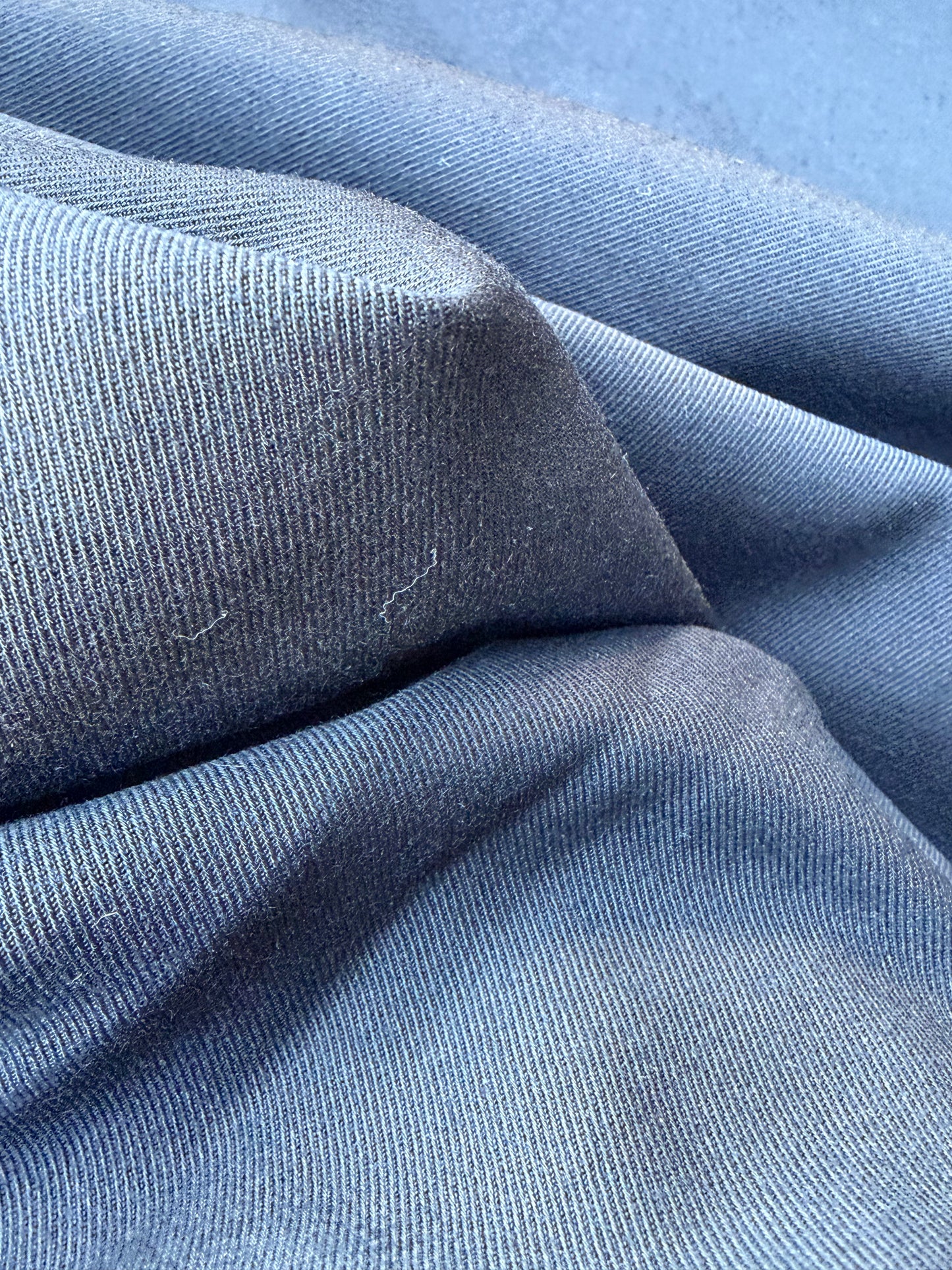 LORO 012 black twill wool stretch