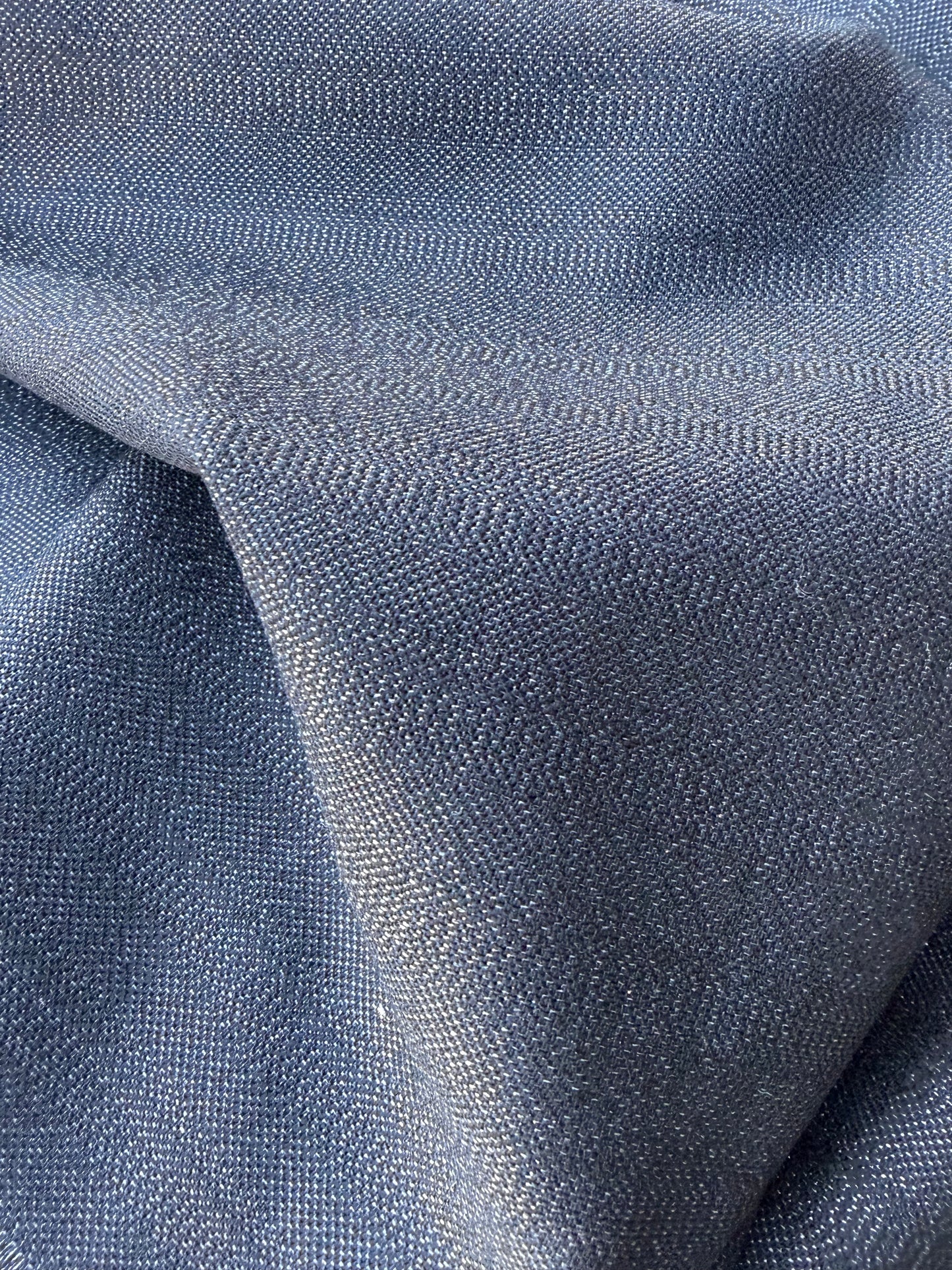 LORO 013 black shiny striped wool stretch