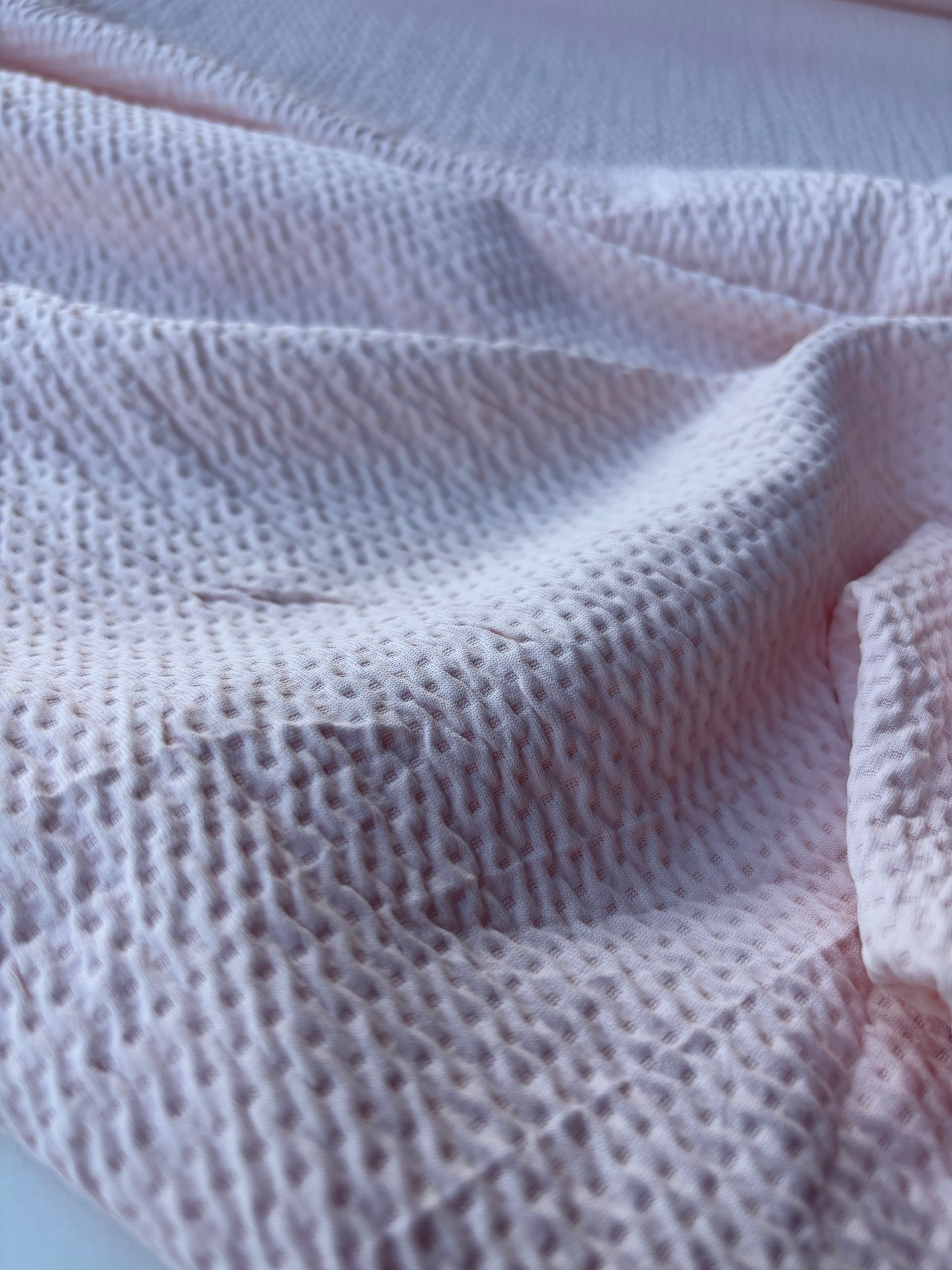 AMI 039 Jersey seersucker soft pink