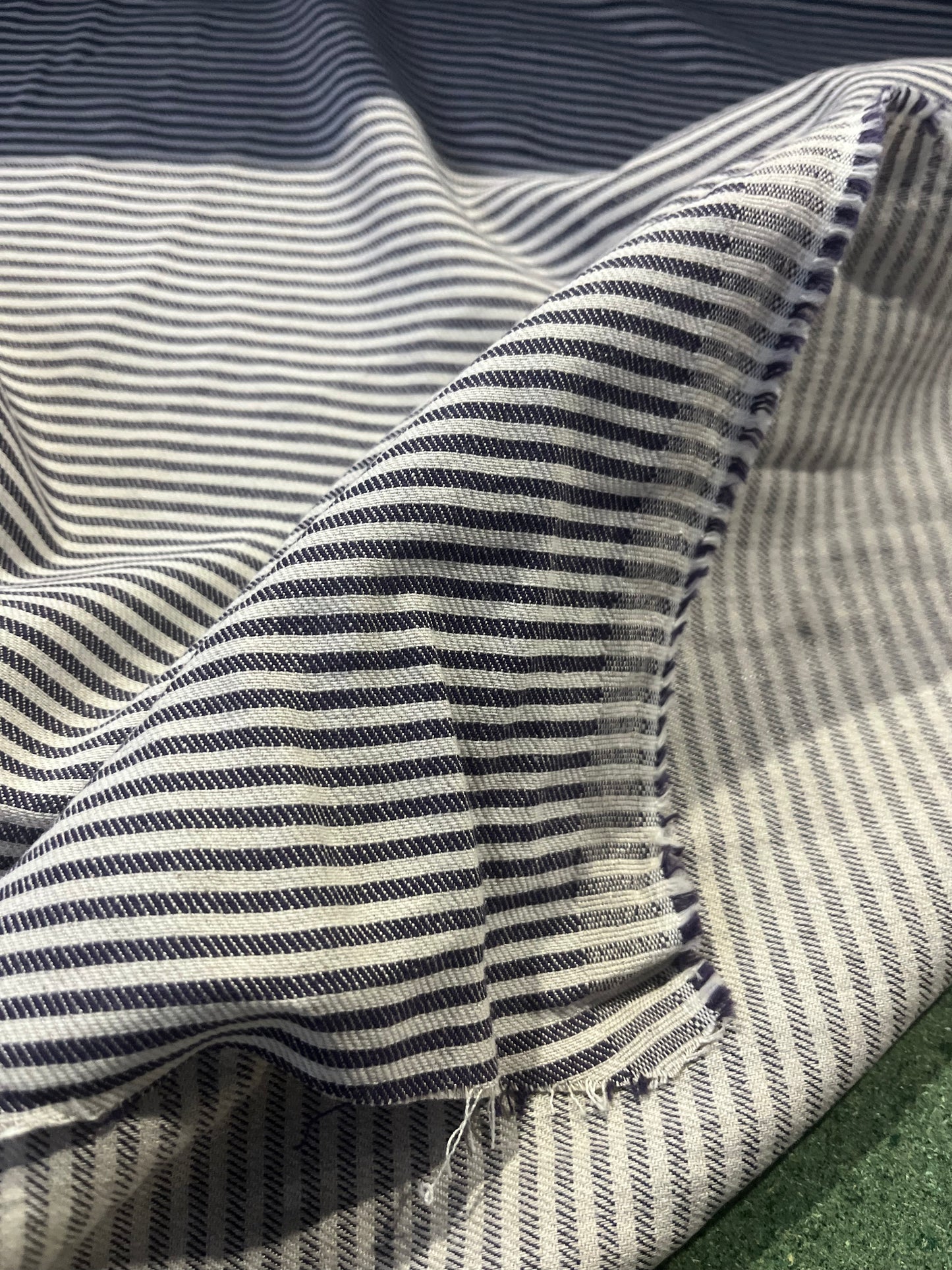 SHAFTY 150 jeans with linen striped