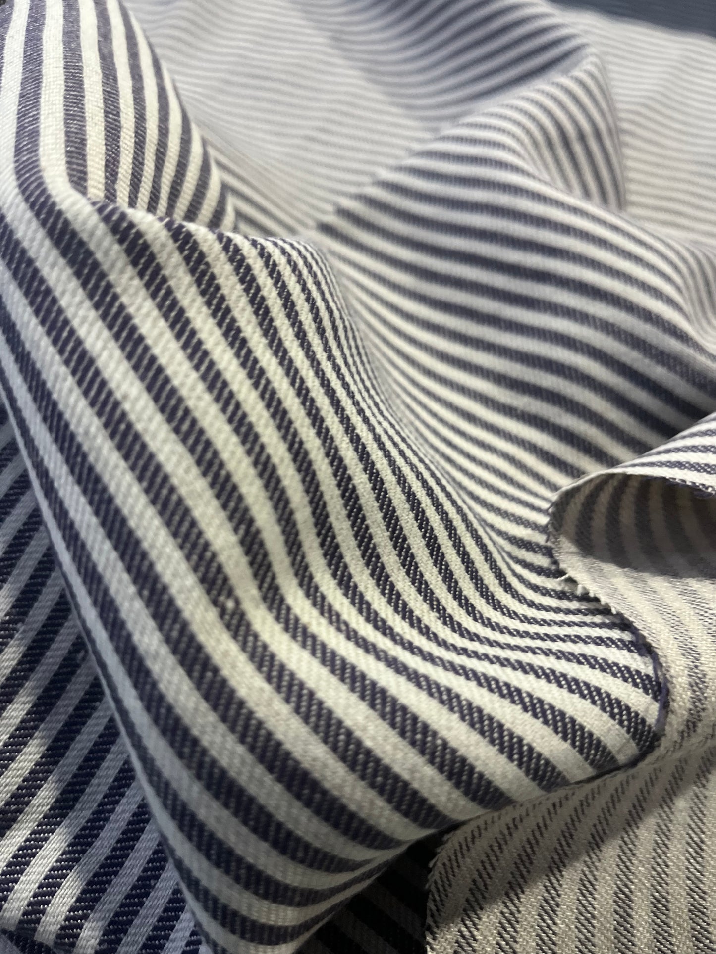 SHAFTY 150 jeans with linen striped