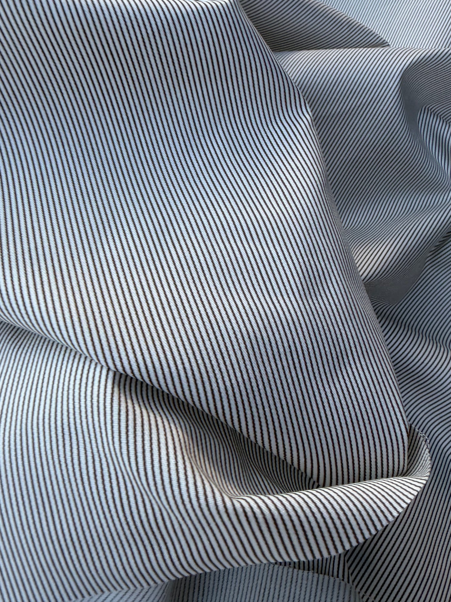 AMI 040 yarn dyed cotton stripes Black/white