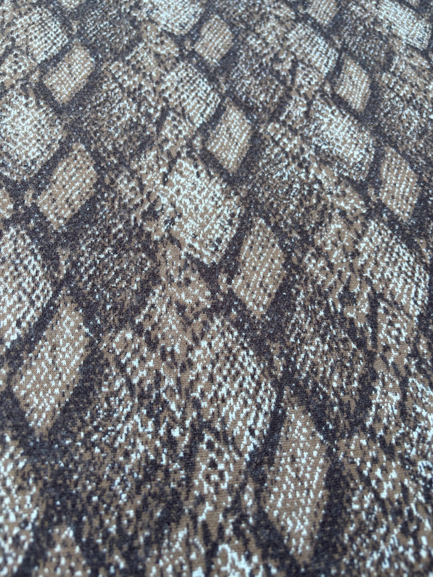 BILLY 001 brushed snake design heavy jersey jacquard