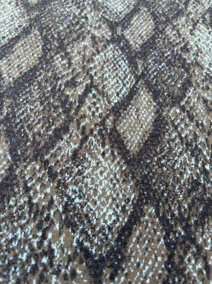BILLY 001 brushed snake design heavy jersey jacquard