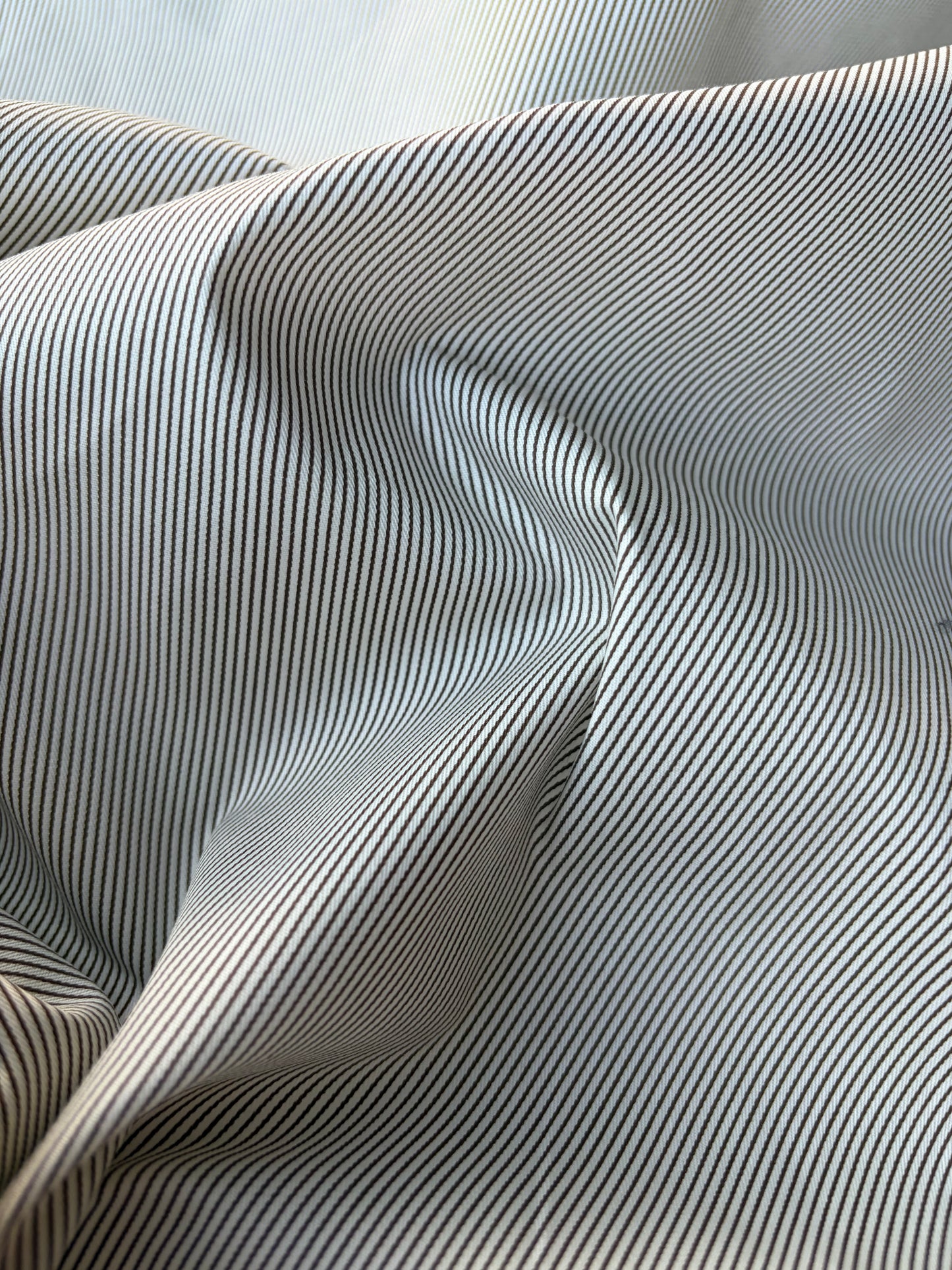 AMI 040 yarn dyed cotton stripes Black/white