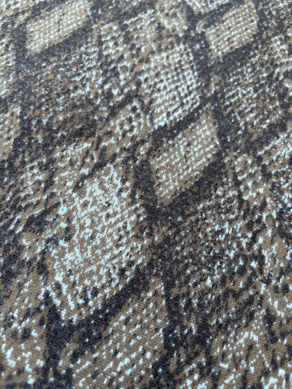 BILLY 001 brushed snake design heavy jersey jacquard