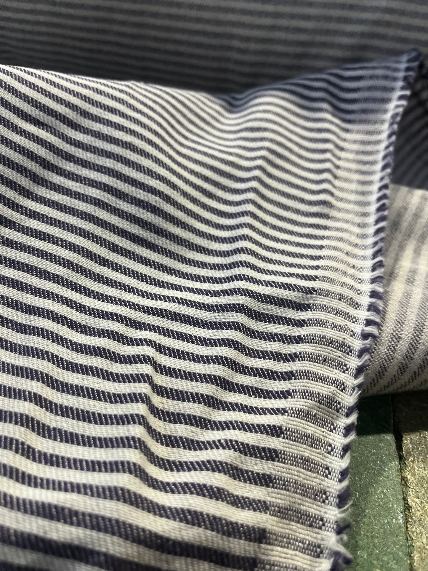 SHAFTY 150 jeans with linen striped