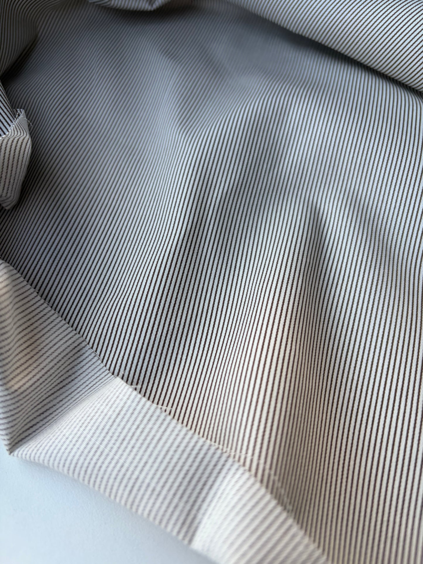 AMI 040 yarn dyed cotton stripes Black/white