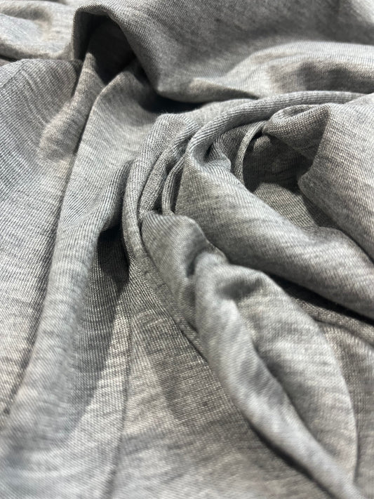 C01 washed viscose jersey grey mélange