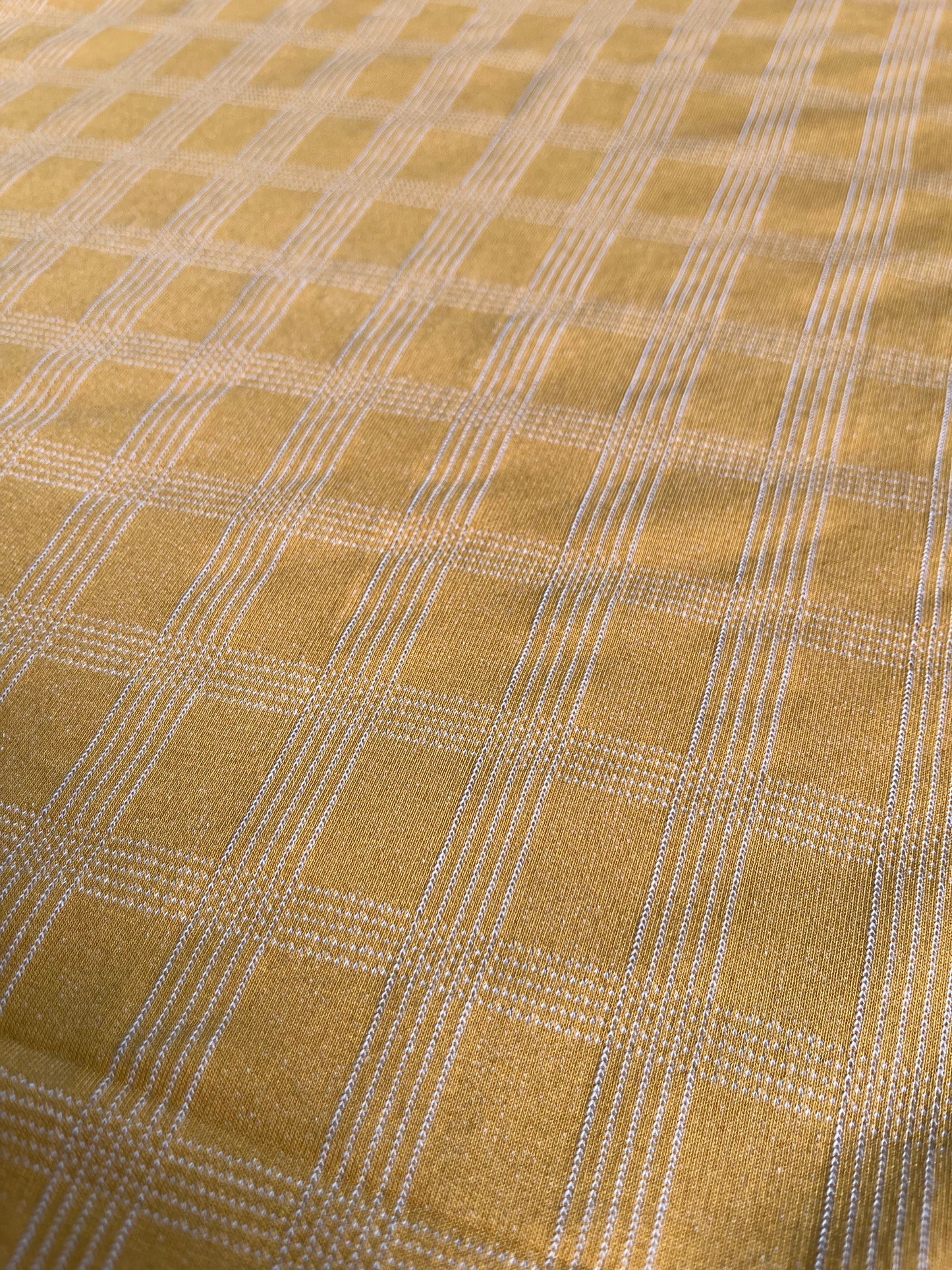 JC 060 jersey jacquard yellow check