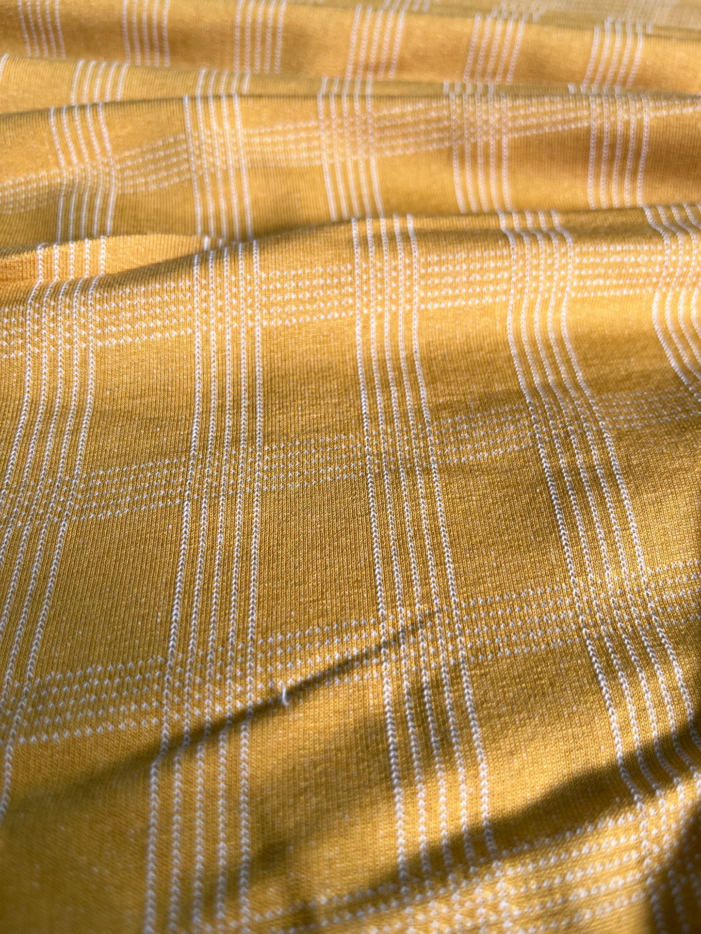 JC 060 jersey jacquard yellow check