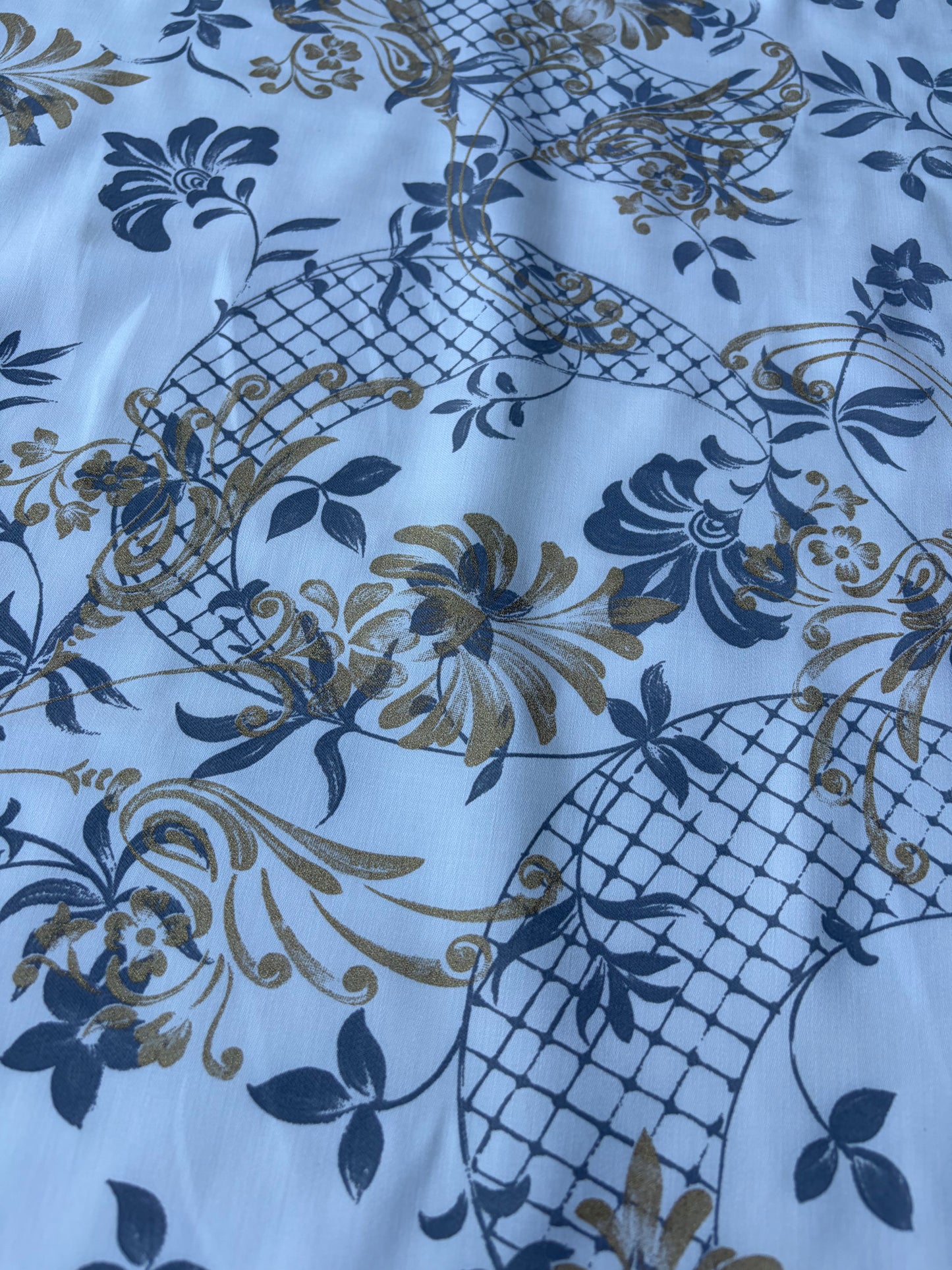 BILLY 006 viscose print grey/gold