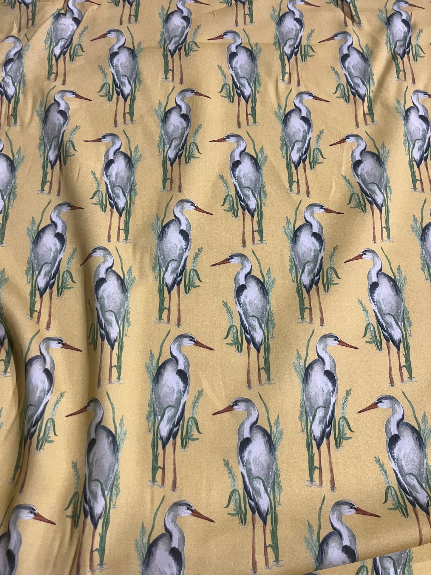KEIRA 004 viscose satin flamingos