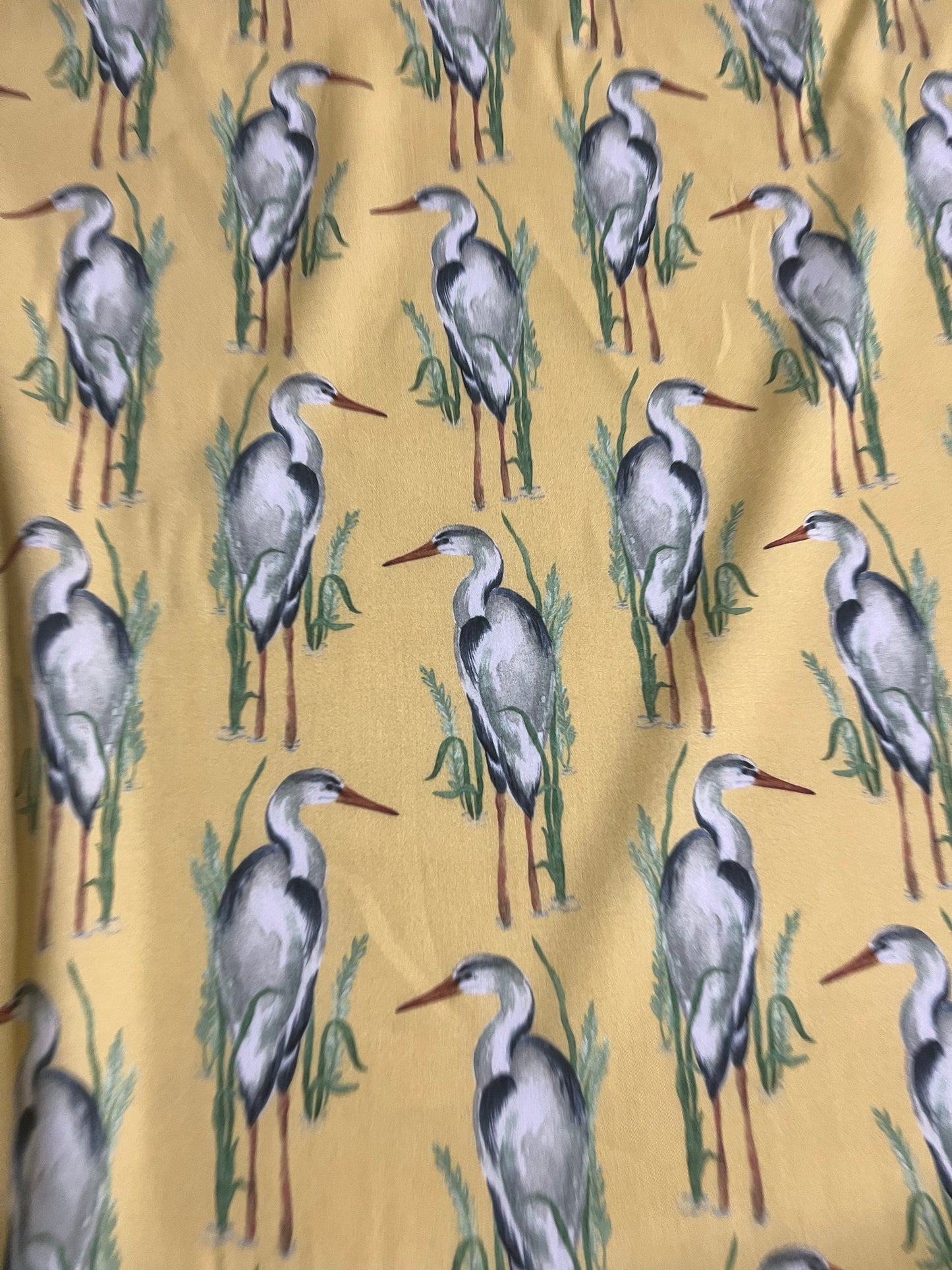 KEIRA 004 viscose satin flamingos