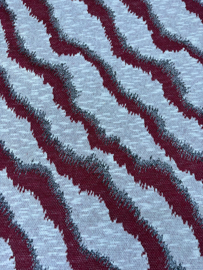 BILLY 012 burgundy/silver  cotton jersey jacquard