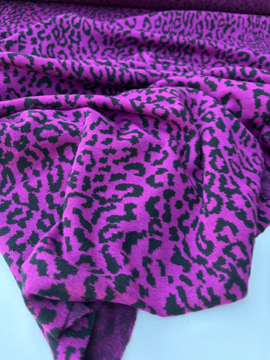 BILLY 013 purple/black  cotton jersey jacquard