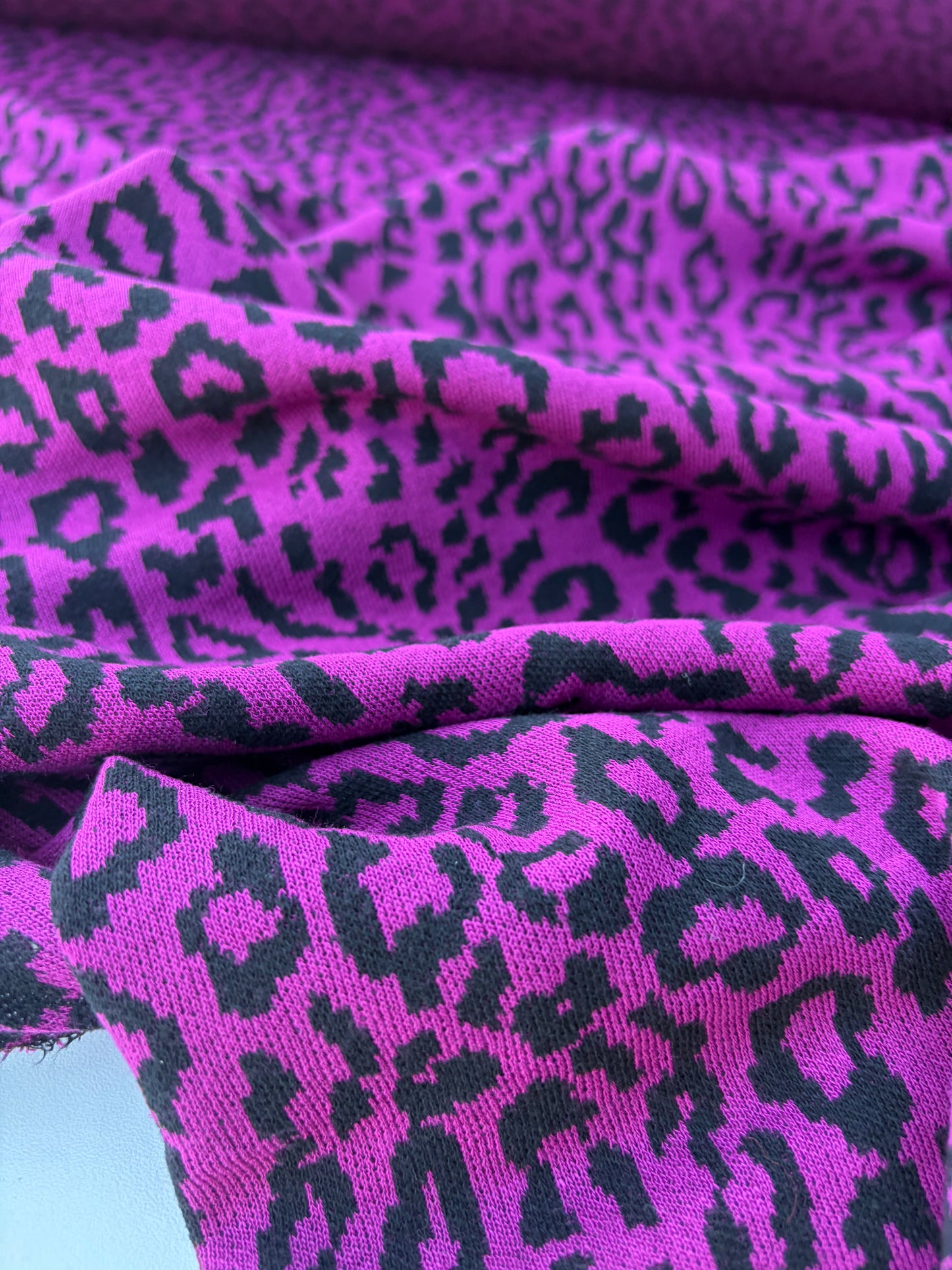 BILLY 013 purple/black  cotton jersey jacquard