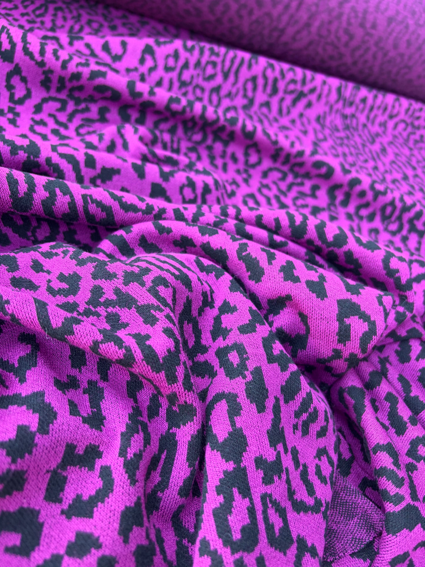 BILLY 013 purple/black  cotton jersey jacquard