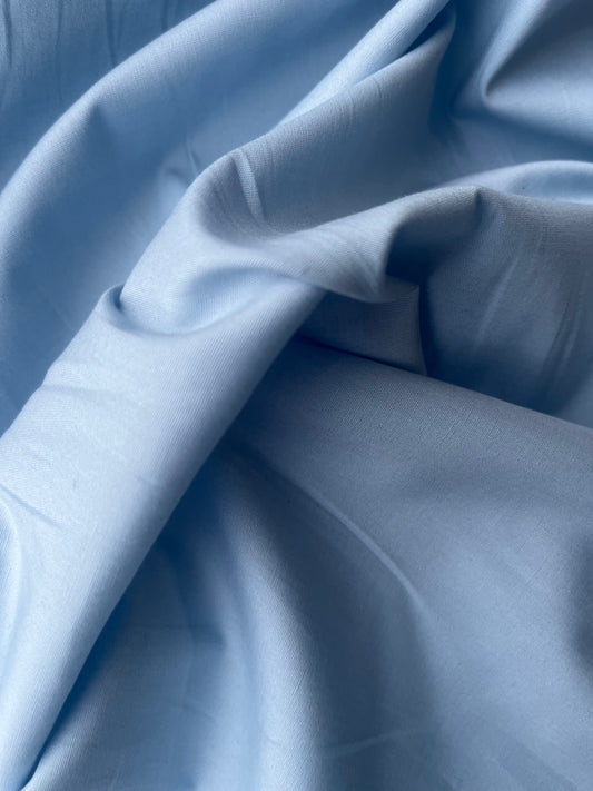 Poplin stretch prestige light blue