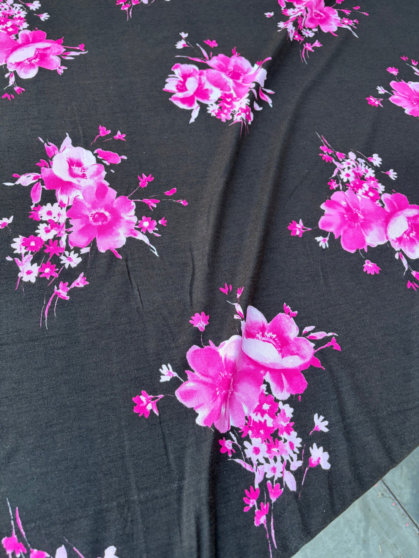 BILLY 015 jersey viscose elasthane flowerprint