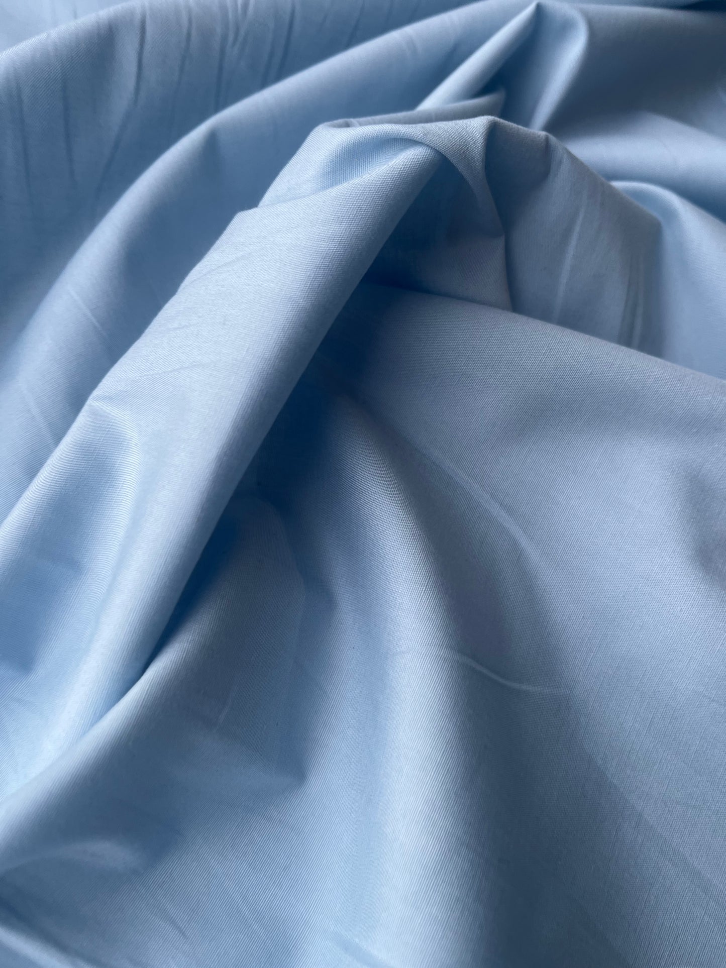 Poplin stretch prestige light blue