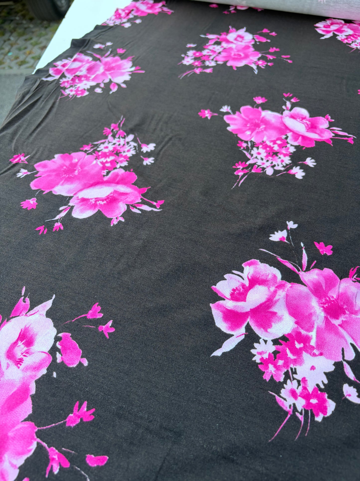 BILLY 015 jersey viscose elasthane flowerprint