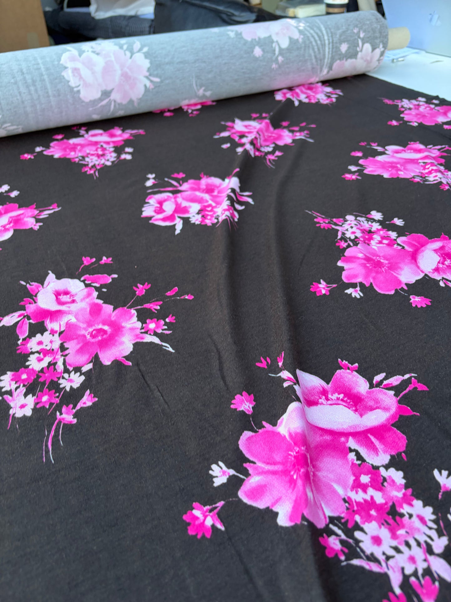 BILLY 015 jersey viscose elasthane flowerprint