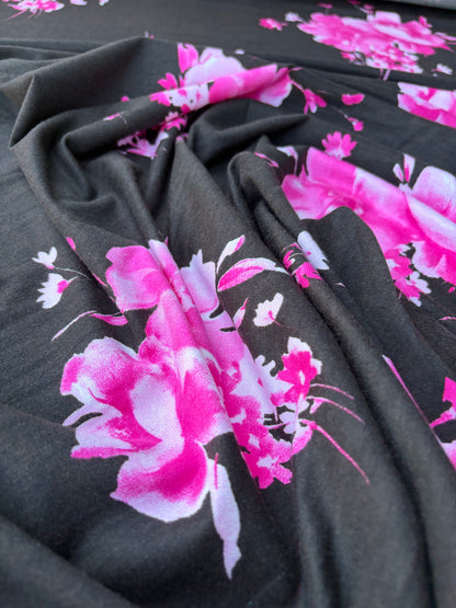BILLY 015 jersey viscose elasthane flowerprint