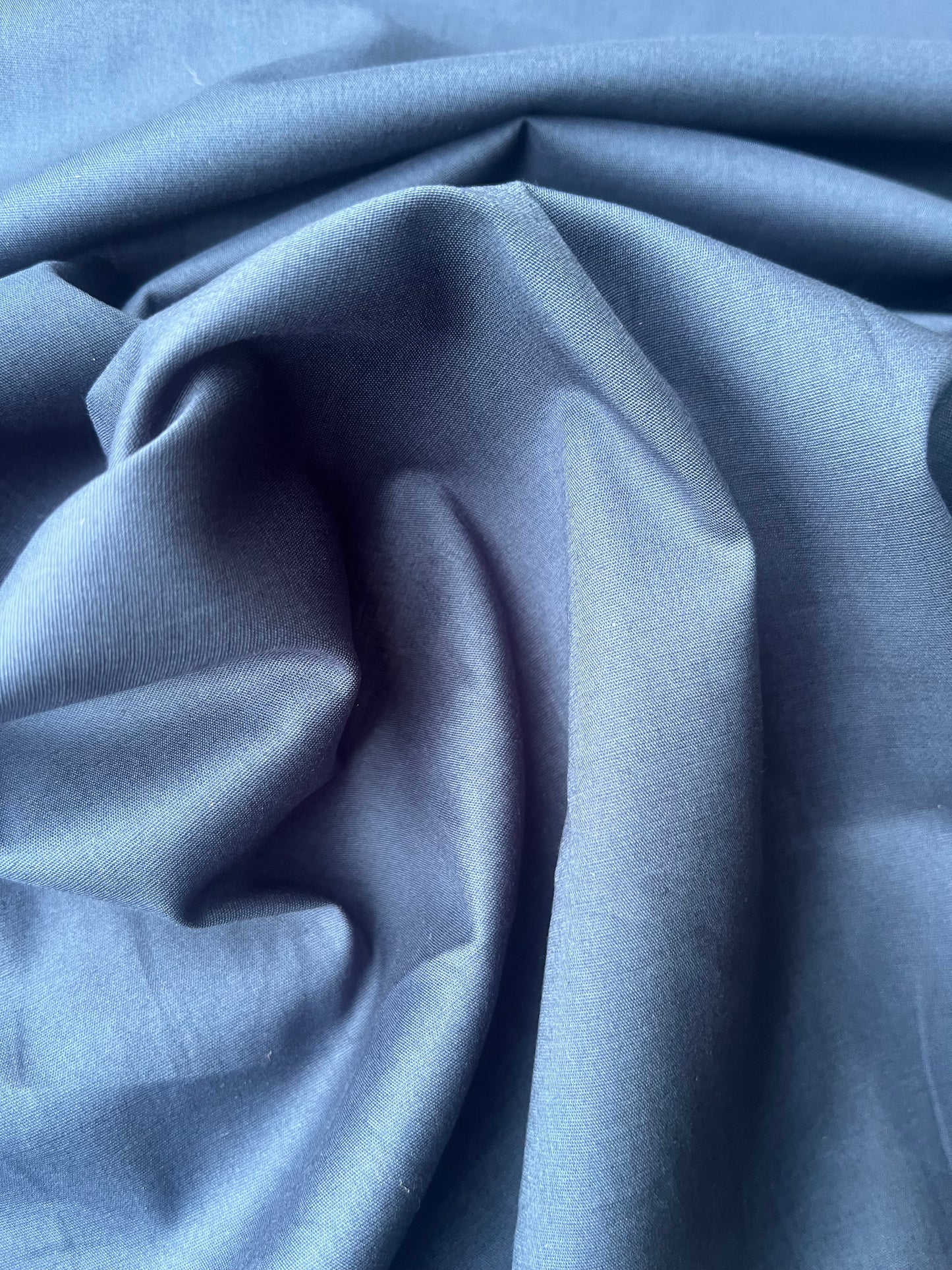 Poplin stretch prestige petrol blue